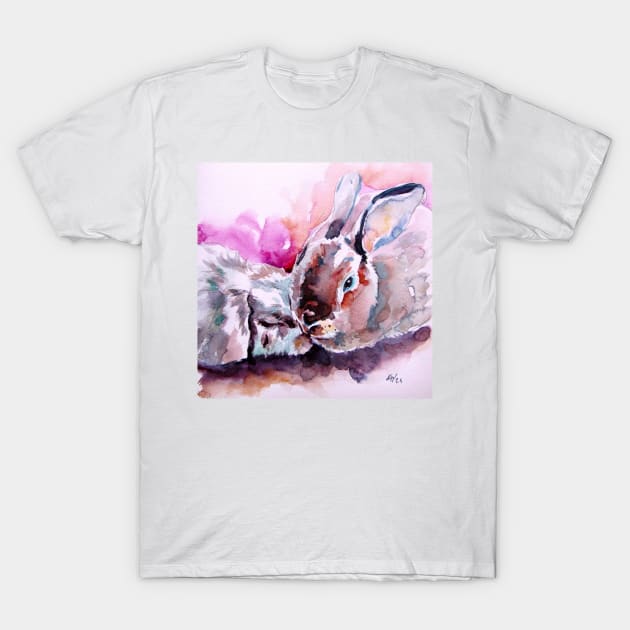 Cute rabbits II T-Shirt by kovacsannabrigi